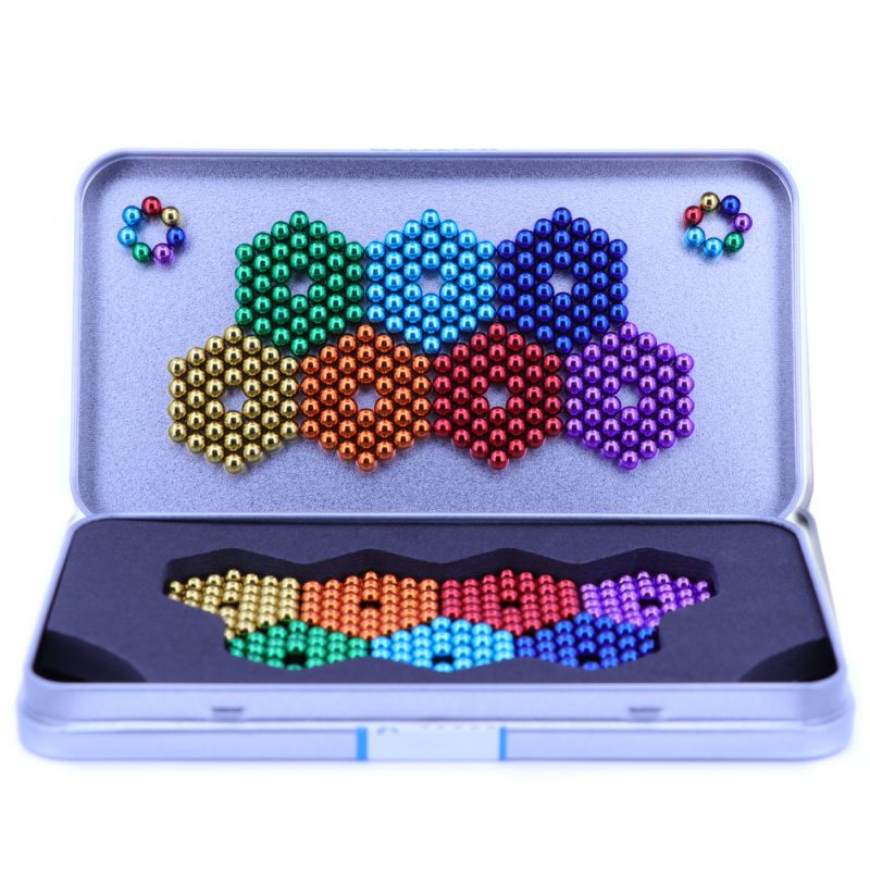 RAINBOW TOYFROG Magnetic Drawing Board - Fully Enclosed Magnetic Beads &  Stylus Pen - Sensory Magnet Board for Kids - Travel & Road Trip Essentials
